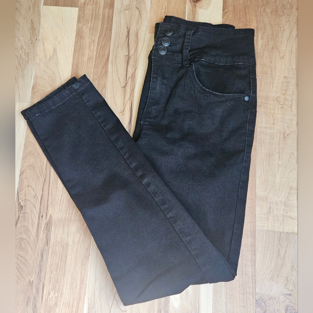Monkey Ride Original Vintage Mid Rise Black Jeans Size 5/27